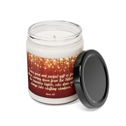 Scented Soy Candle, 9oz - James 1:17