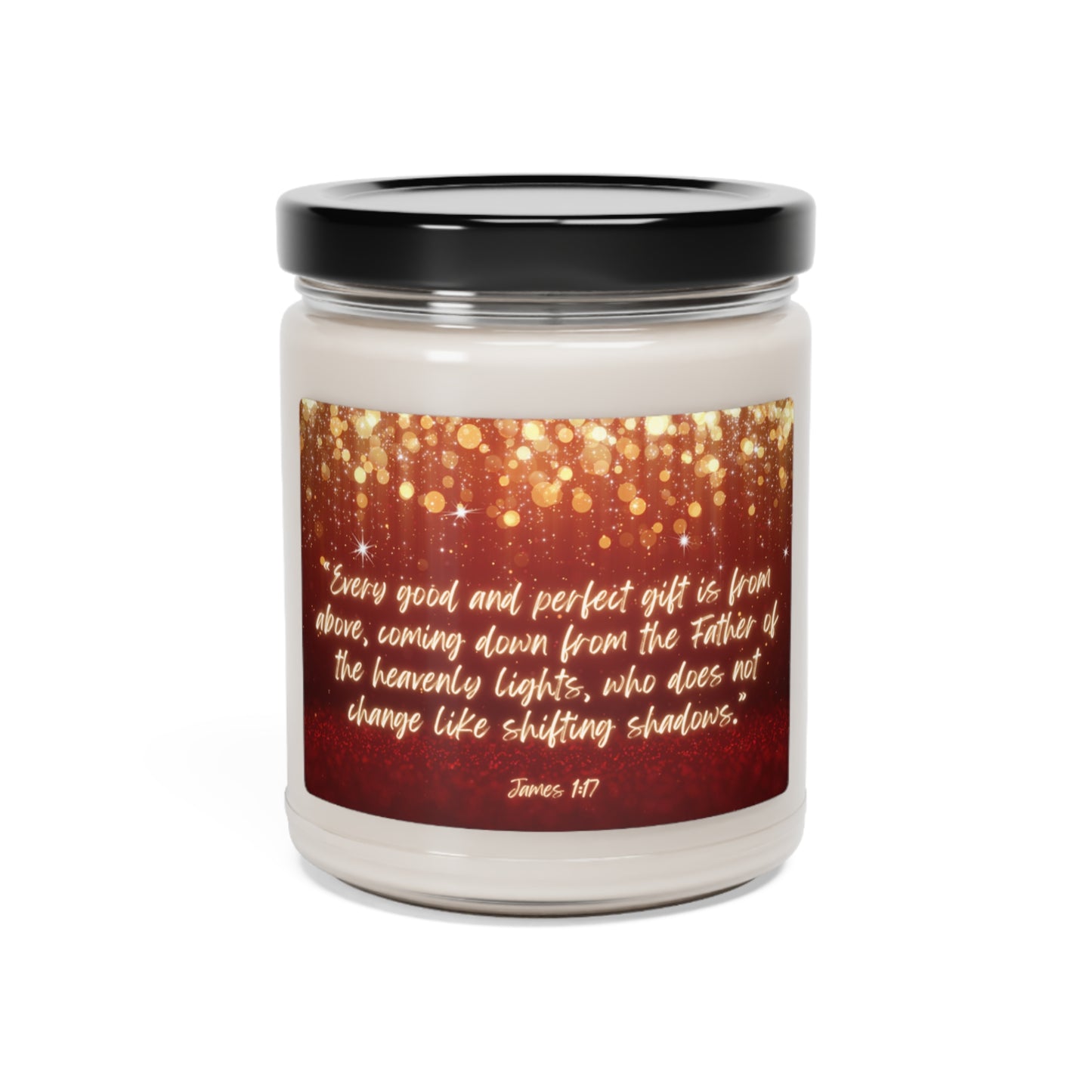 Scented Soy Candle, 9oz - James 1:17