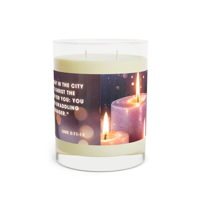 Scented Candle - Full Glass, 11oz - Luke 2, 11-12