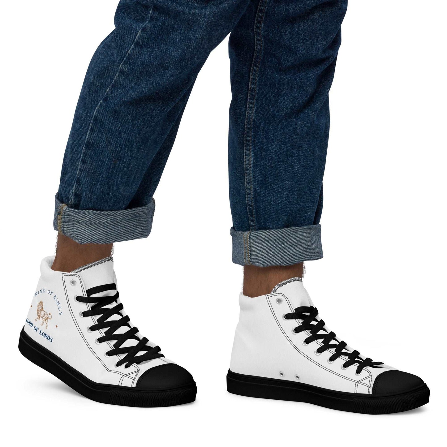 Men’s high top canvas shoes - KING OF KINGS