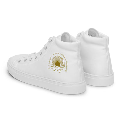 Women’s high top canvas shoes - HIS MERCY IS NEW