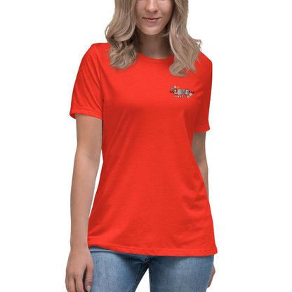 Embroidered Women's Relaxed T-Shirt - LOVE FIRST
