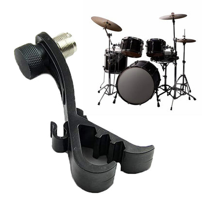 Drum Rim Mic Clip Plastic Adjustable Musical Instrument Mount Stage Shockproof