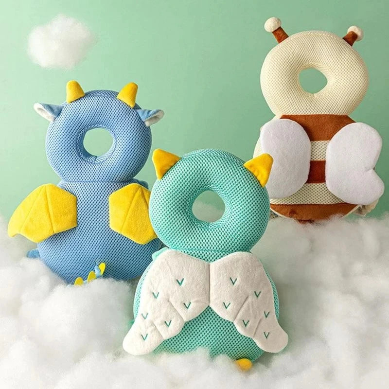 Baby Head Protector Backpack Pillow for Kids 1-3 Y Toddler Children Soft PP Cotton Protective Cushion Cartoon Security Pillows